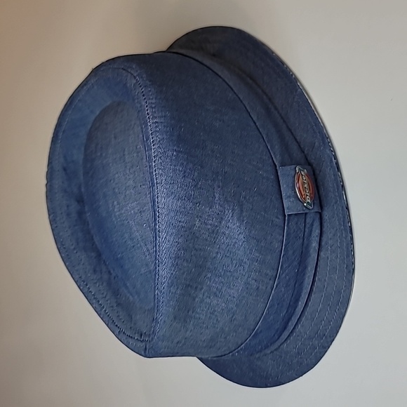 DICKIES Classic Denim Jean Fedora Plaid Lip Lining - Picture 1 of 6